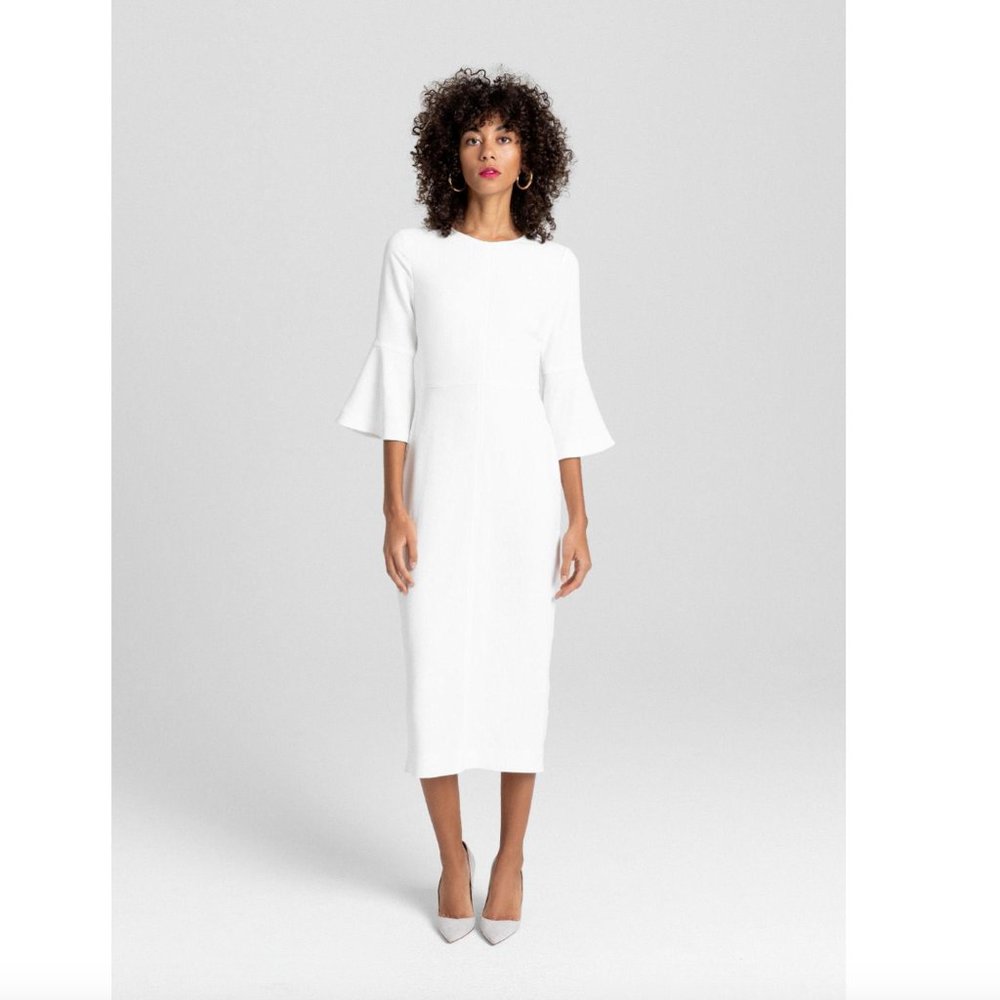 WINTER WHITE COCKTAIL  🌼 A.L.C. PENCIL DRESS (Fresh Cream/White)⭐️